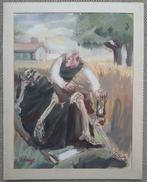 Lode Sebregts (1906-2002) - De boer die sterft, Antiek en Kunst, Kunst | Schilderijen | Klassiek