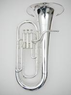 Euphonium Courtois model EU813 Verzilverd 3 ventielen, Ophalen of Verzenden, Gebruikt, Met koffer of draagtas