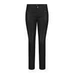 MAC • zwarte coated Skinny zip jeans • 36, Kleding | Dames, Broeken en Pantalons, Nieuw, MAC, Maat 36 (S), Zwart