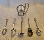 Theelepel (6) - Zilver - Theelepels en bakje, Antiek en Kunst, Antiek | Goud en Zilver