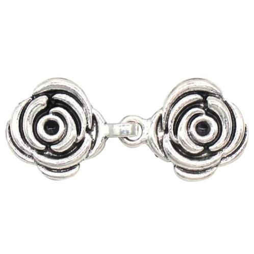 Fako Bijoux® - Vestsluiting Classic - Vestclip - Bloem Roos, Sieraden, Tassen en Uiterlijk, Broches, Verzenden