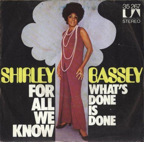 Single - Shirley Bassey - For All We Know, Cd's en Dvd's, Vinyl | Pop, Verzenden