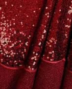 Paillettenstof Polyester Rood, Nieuw, Rood