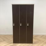 Lockerkast / garderobekast vv 3 deuren met sleutel, (hxbxd), Ophalen of Verzenden, Gebruikt