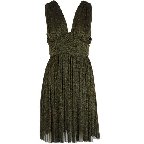 Nenette • korte jurk Auri in zwart met goud • 34 (IT40), Kleding | Dames, Jurken, Zwart, Nieuw, Maat 36 (S), Verzenden