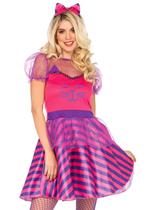 Miss Cheshire Kat Kostuum Dames, Ophalen of Verzenden, Nieuw