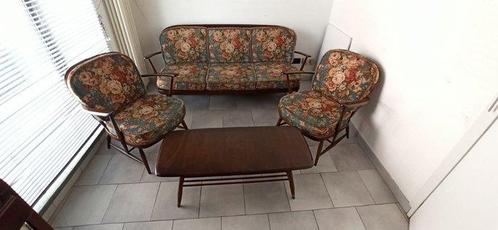 Ercol - Lucian Ercolani - Zitgroep (4) - Hout, Stof, Antiek en Kunst, Curiosa en Brocante