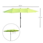 TRUUSK e Parasol, Tuinparasol, Marktparasol, Dubbele Parasol, Tuin en Terras, Parasols, Verzenden, Nieuw