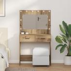 vidaXL Kaptafel met lade artisanaal eikenkleurig 78.5 x 41 x, Verzenden, Nieuw