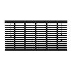 Houten jaloezie - 100x220 cm (bxh) - 50 mm - mat zwart, Huis en Inrichting, Stoffering | Gordijnen en Lamellen, Verzenden, Nieuw