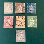 Zwitserland 1856/1862 - Volledige Emissie Strubeli in Berner, Postzegels en Munten, Gestempeld