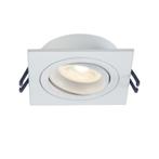 LED Spot - Pasiphae - Vierkant - Dimbaar - Philips - Mat wit, Verzenden, Nieuw