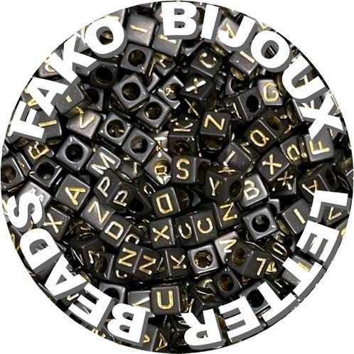 Fako Bijoux® - Letterkralen Vierkant - Letter Beads -, Hobby en Vrije tijd, Kralen en Sieraden maken, Verzenden