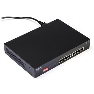 PoE switch | Edimax | 8 poorten (1.000 Mbps, 8x PoE), Computers en Software, Pc- en Netwerkkabels, Nieuw, Verzenden