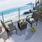 Tweedekans | Coast 3-Delige Rieten Patio Set – 2, Huis en Inrichting, Ophalen of Verzenden, Zo goed als nieuw