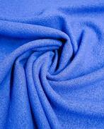 Luxe Wol Bouclé Blauw, Hobby en Vrije tijd, Stoffen en Lappen, Nieuw, Blauw