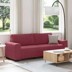 vidaXL 3-zitsbank wijnrood 180 cm stof, Huis en Inrichting, Banken | Bankstellen, Verzenden, Nieuw, Driepersoons