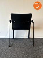 Vergaderstoel - Thonet - Zwart - nieuwe zwarte stoffering, Vergader- of Presentatieruimte, Ophalen of Verzenden, Gebruikt, Stoel