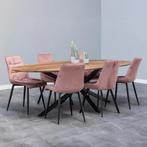 Mangohouten Eettafel Ovaal Julia 260x120 cm (2,5 cm), Huis en Inrichting, Tafels | Eettafels, 100 tot 150 cm, Verzenden, Industriële meubels