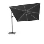 Challenger T2 glow premium parasol 300x300 cm antraciet, Tuin en Terras, Parasols, Ophalen of Verzenden, Nieuw