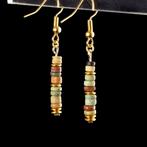 Oude Egypte, late periode Oorbellen met egyptische faience, Sieraden, Tassen en Uiterlijk, Antieke sieraden
