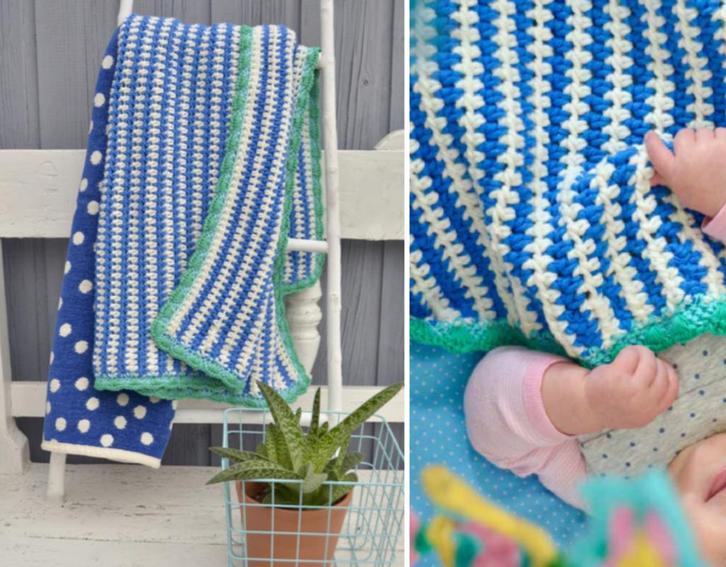 Haakpakket byClaire Strependeken Blauw-Wit, Hobby en Vrije tijd, Breien en Haken, Breien of Haken, Nieuw, Wol of Garen, Ophalen of Verzenden