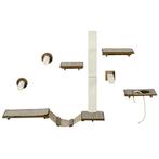 TRUUSK 8-delige Katten Klimmuur Set - Kattenmeubilair met Kr, Verzenden, Nieuw