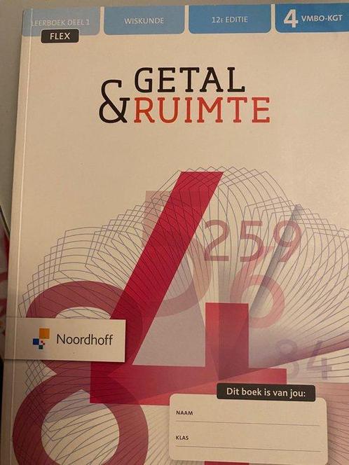 Getal  Ruimte 12e ed vmbo kgt 4 1 FLEX leerboe 9789001294915, Boeken, Studieboeken en Cursussen, Zo goed als nieuw, Verzenden