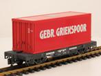 LGB 40853 Trailer Train Containerwagen met Gebr. Griekspo..., Analoog, Overige typen, Gebruikt, LGB