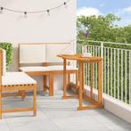 vidaXL 4-delige Tuinset massief acaciahout, Tuin en Terras, Tuintafels, Verzenden, Nieuw