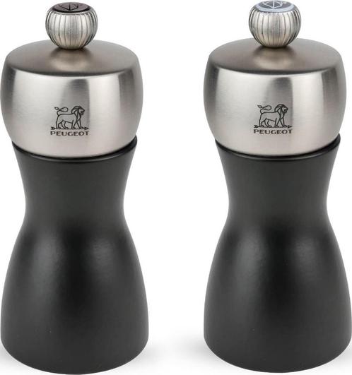 Peugeot Fidji Peper- En Zoutmolen 12 cm - Mat Zwart - Hout, Huis en Inrichting, Keuken | Keukenbenodigdheden, Nieuw, Ophalen of Verzenden