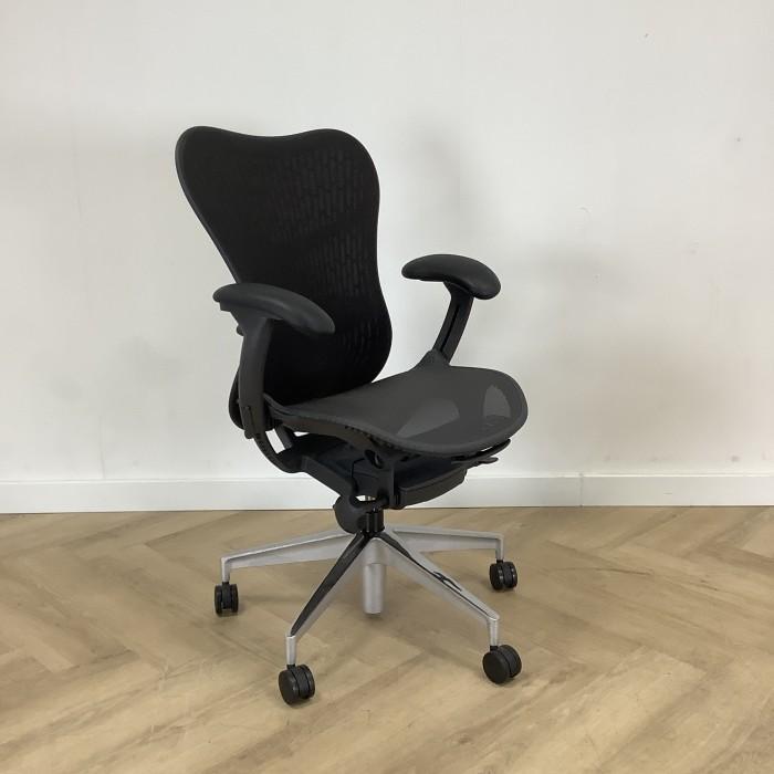 Herman Miller Mirra 2 Butterfly bureaustoel, antraciet -, Huis en Inrichting, Bureaustoelen, Bureaustoel, Zwart, Gebruikt, Ergonomisch