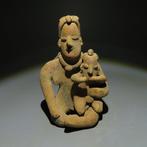 Colima, West-Mexico Terracotta Moederschapsfiguur - 10 cm -, Verzamelen, Mineralen en Fossielen