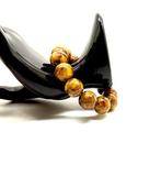 Armband met grote Baltische barnsteen kralen van 15 mm, 24,5, Nieuw