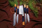 Keukenmes - Chefs knife - Olijfebruin, hars en handgemaakt