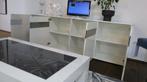 Dressoir Shine wit hoogglans met rookglas, Huis en Inrichting, Kasten | Dressoirs, Ophalen of Verzenden, Nieuw, Glas