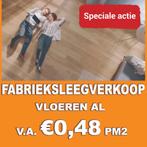 FABRIEKSLEEGVERKOOP! Diverse LAMINAAT vloeren v.a. 0,48 pm2!, Nieuw, 75 m² of meer, Wit, Laminaat