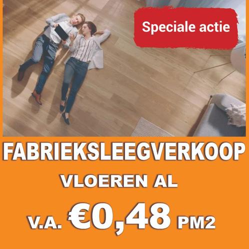 FABRIEKSLEEGVERKOOP! Diverse LAMINAAT vloeren v.a. 0,48 pm2!, Huis en Inrichting, Stoffering | Vloerbedekking, Wit, Beige, Bruin