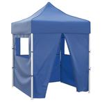 vidaXL Partytent met 4 zijwanden inklapbaar 2x2 m staal, Verzenden, Nieuw