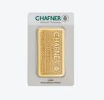 C. Hafner goudbaar 100 gram met certificaat | Goudonline, Postzegels en Munten, Edelmetalen en Baren, Goud