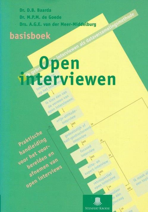 Basisboek open interviewen 9789020727647 D.B. Baarda, Boeken, Schoolboeken, Gelezen, Verzenden