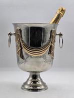 Wijnkoeler - Klassiek model met guirlandes - Verzilverd of