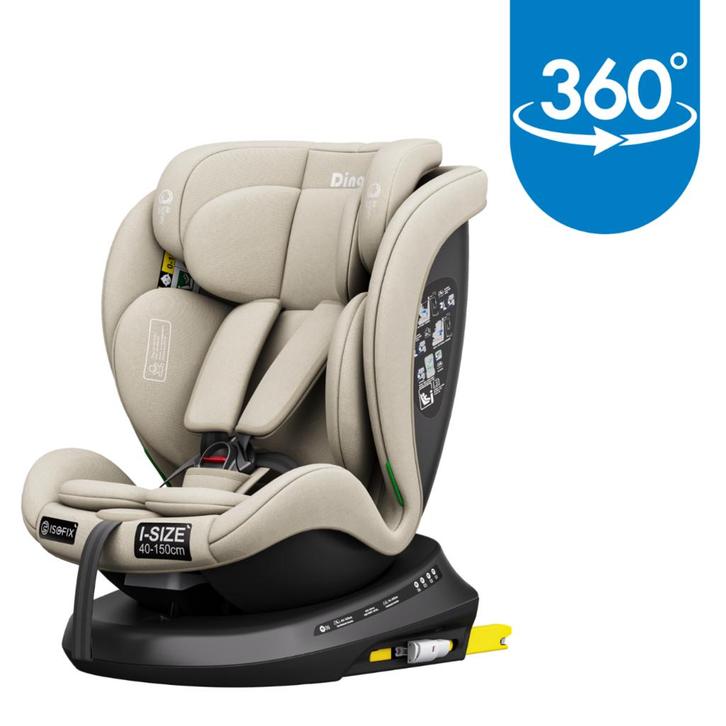 Ding Aiden Sand 40-150 cm 360° i-Size Autostoel DI-903154, Kinderen en Baby's, Autostoeltjes, Nieuw, Isofix, 15 t/m 36 kg, Verzenden