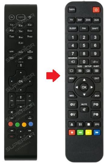 Ziggo / UPC DCR5012/03 afstandsbediening, Audio, Tv en Foto, Afstandsbedieningen, Verzenden