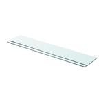 vidaXL Schappen 2 st 80x15 cm glas transparant, Huis en Inrichting, Woonaccessoires | Wandplanken en Boekenplanken, Verzenden