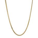 Gouden lengtecollier gourmet 60.5 cm 14 karaat, Sieraden, Tassen en Uiterlijk, Verzenden, Zo goed als nieuw, Goud, Goud