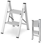 2dekans | Coast Opvouwbare Trapladder- 2 Treden - Tot 150 kg, Doe-het-zelf en Verbouw, Ladders en Trappen, Ophalen of Verzenden