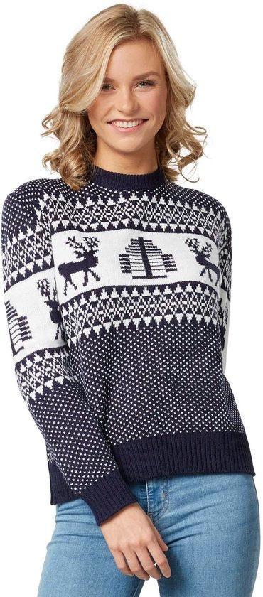 2dekans | dressforfun - Kersttrui Winterwonderland blauw-wit, Diversen, Kerst, Zo goed als nieuw, Ophalen of Verzenden