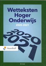 Wetteksten Hoger Onderwijs 2020-2021, 9789001593285, Zo goed als nieuw, Studieboeken, Verzenden
