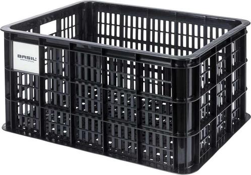Basil fietskrat MIK L, 40L, gerecycled kunststof, black, Fietsen en Brommers, Fietsaccessoires | Fietsmanden, Nieuw, Ophalen of Verzenden